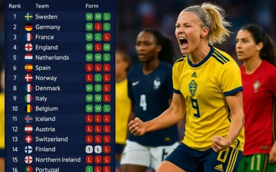 Рейтинг и форма сборных перед женским Евро