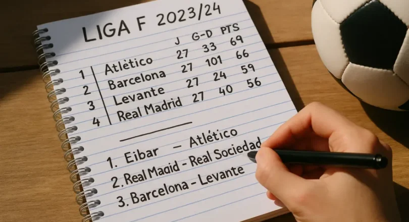 Женский чемпионат Испании: таблица, календарь и борьба за медали Женский чемпионат Испании: таблица, календарь и борьба за медали