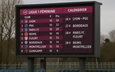 Женская лига Франции: таблица, календарь и главные интриги