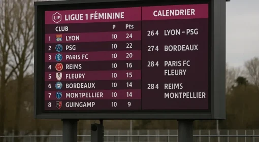 Женская лига Франции: таблица, календарь и главные интриги Женская лига Франции: таблица, календарь и главные интриги