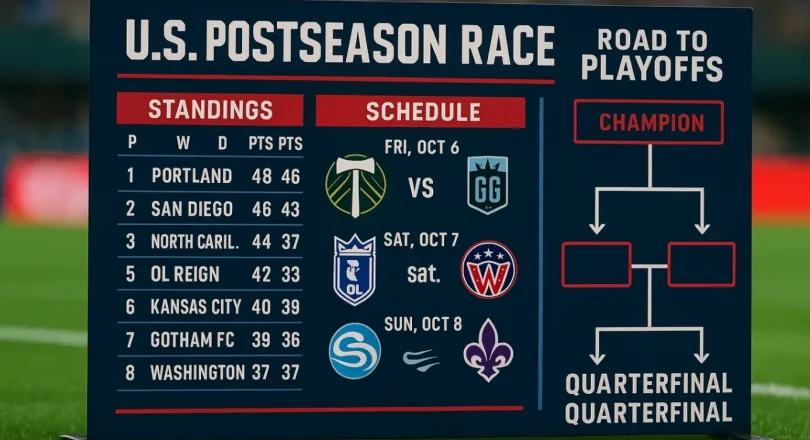 Женская лига США: таблица, расписание и путь к плей-офф Женская лига США: таблица, расписание и путь к плей-офф